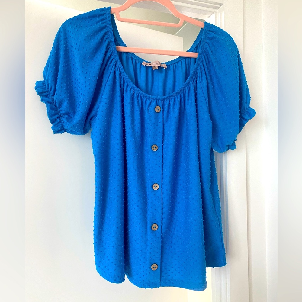 Philosophy l Blue Puff Sleeve Tee